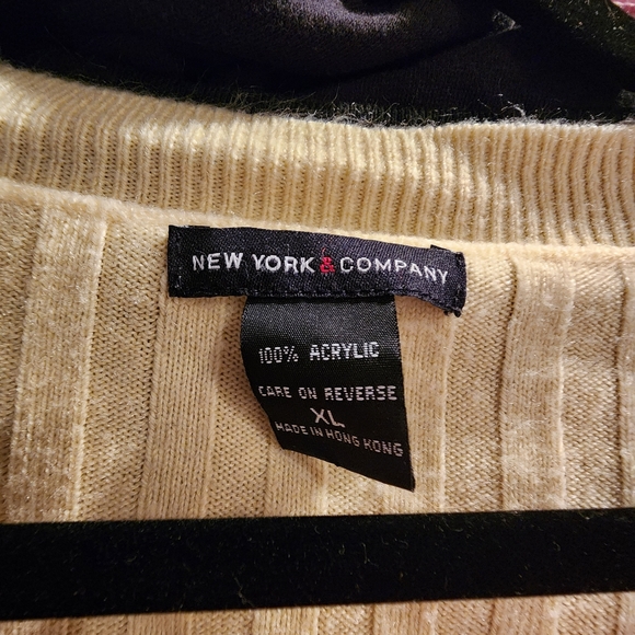 New York & Company yellow sweater - Picture 2 of 2